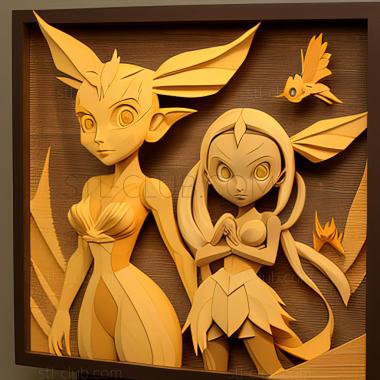 3D model A Pokmon of a Different Color Ibuki and Iris The Differ (STL)